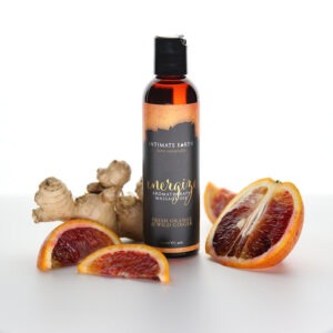 Intimate Earth Energize - Aromatherapy Massage Oil Fresh Orange & Wild Ginger