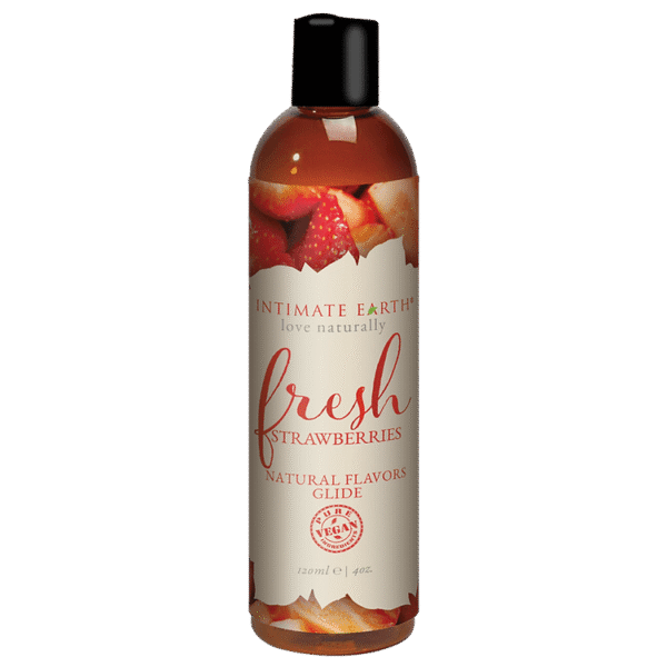 Intimate Earth | Oral Pleasure 4oz Fresh Strawberries Flavored Lubricant