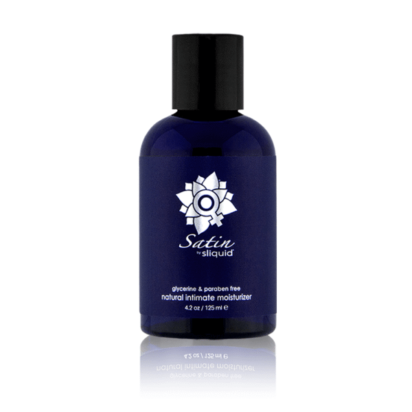 Sliquid Naturals Satin Aloe Vera & Carrageenan Based Intimate Moisturizer 4.2 oz Bottle