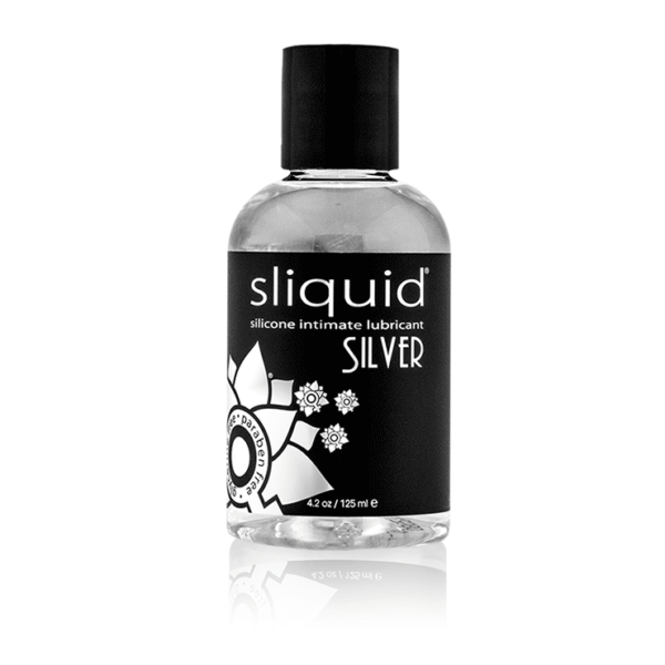 Sliquid Naturals Silver Premium Silicone Lubricant 4.2 oz Bottle
