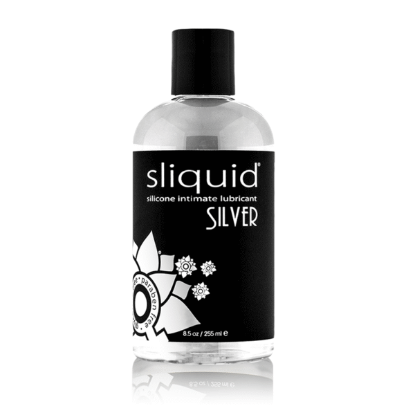 Sliquid Naturals Silver Premium Silicone Lubricant 8.5 oz Bottle