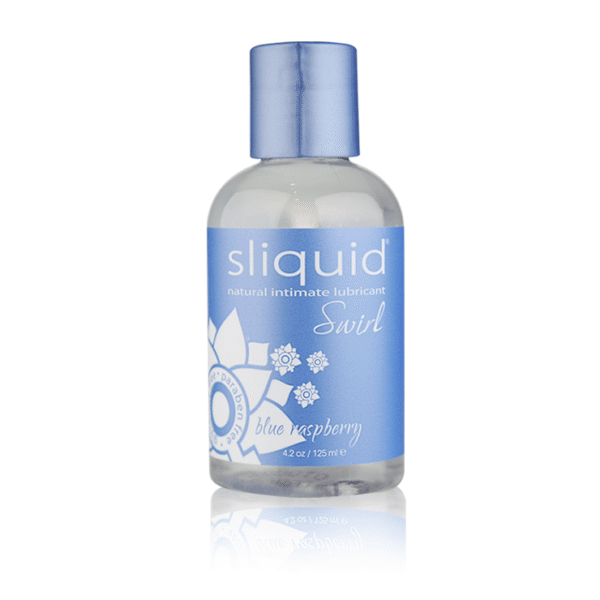 Sliquid Naturals Swirl Flavored Lubricants - Blue Raspberry-125 ml Bottle