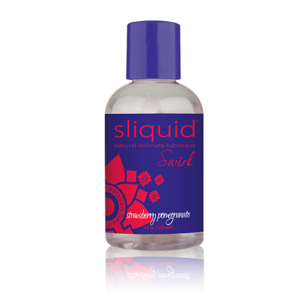 Sliquid Naturals Swirl Flavored Lubricants - Strawberry Pomegranate-125 ml Bottle