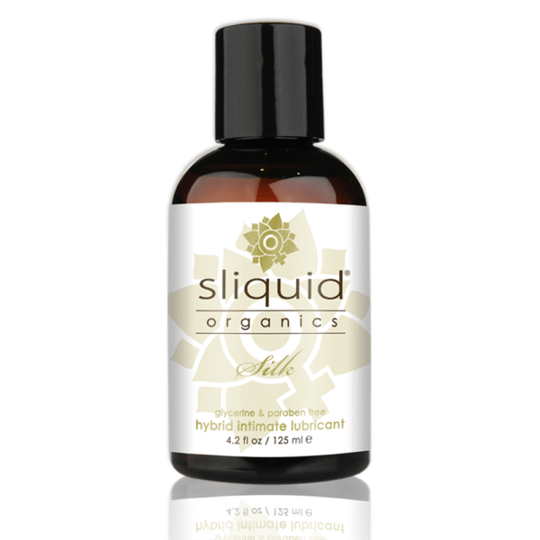Sliquid Organics - Silk - Aloe & Silicone-Based Hybrid Lubricant 4.2 oz bottle