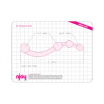 njoy Fun Wand Dual-Ended Anal Bead & G-spot Dildo - Dimensions