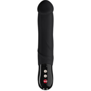 Fun Factory Big Boss XL Dildo Vibrator - Black - front profile