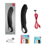 Fun Factory Big Boss XL Dildo Vibrator - Black - contents