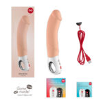 Fun Factory Big Boss XL Dildo Vibrator - Cream - contents