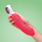 Fun Factory Big Boss XL Dildo Vibrator - Pink - In hand