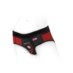 SpareParts Hardwear | Tomboi - Nylon Briefs Harness Red & Black
