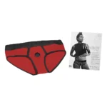 SpareParts Hardwear | Tomboi - Nylon Briefs Harness Red & Black