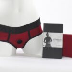 SpareParts Hardwear | Tomboi - Nylon Briefs Harness Red & Black