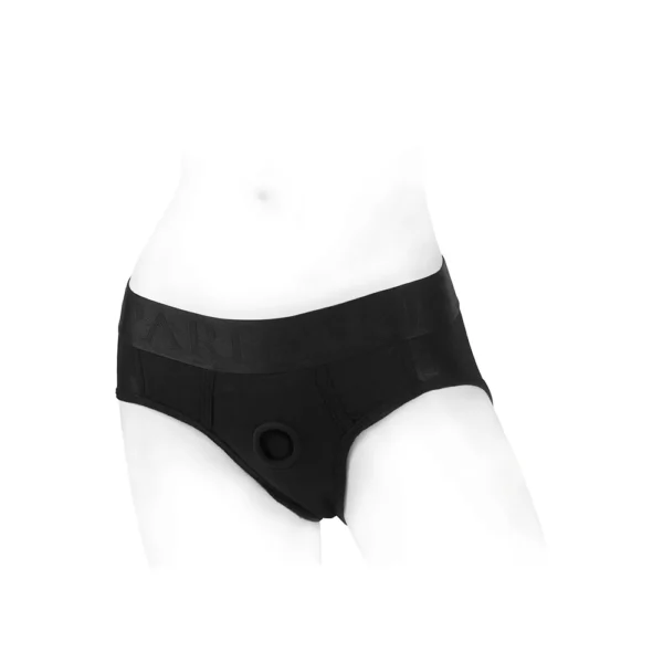 SpareParts Hardwear | Tomboi - Rayon Briefs Strap-On Harness - Black