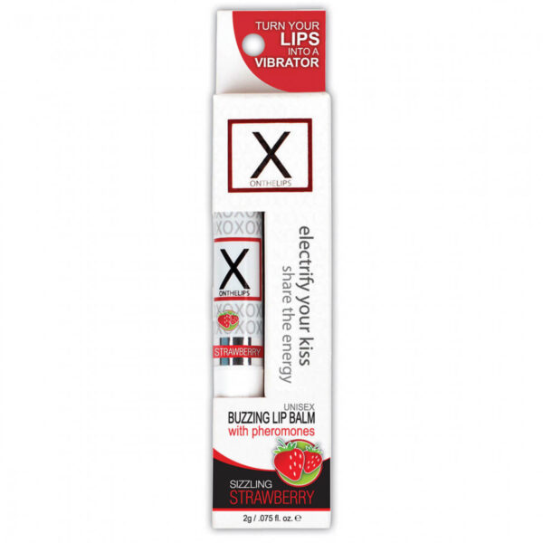 Sensuva X ON The Lips Pheromone Infused Lip Balm - Sizzling Strawberry flavor