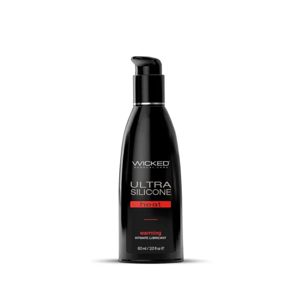 Wicked Ultra Silicone Heat Warming Lubricant 2 oz - Front