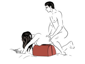 Positions to try with the Liberator BonBon Sex Toy Mount Sex Pillow - Doggy