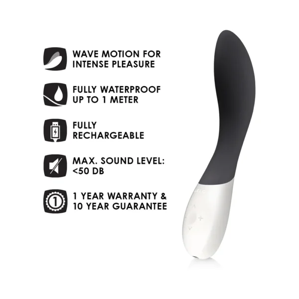 LELO Mona Wave G-spot Stimulator Sex Toy - Black