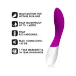 LELO Mona Wave G-spot Stimulator Sex Toy - Deep Rose