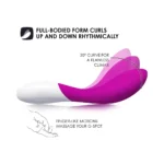 LELO Mona Wave G-spot Stimulator Sex Toy - Deep Rose