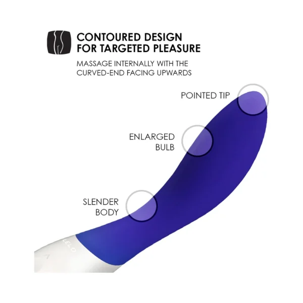 LELO Mona Wave G-spot Stimulator Sex Toy - Midnigh Blue
