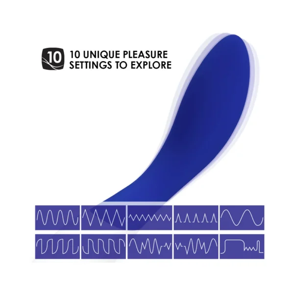 LELO Mona Wave G-spot Stimulator Sex Toy - Midnigh Blue