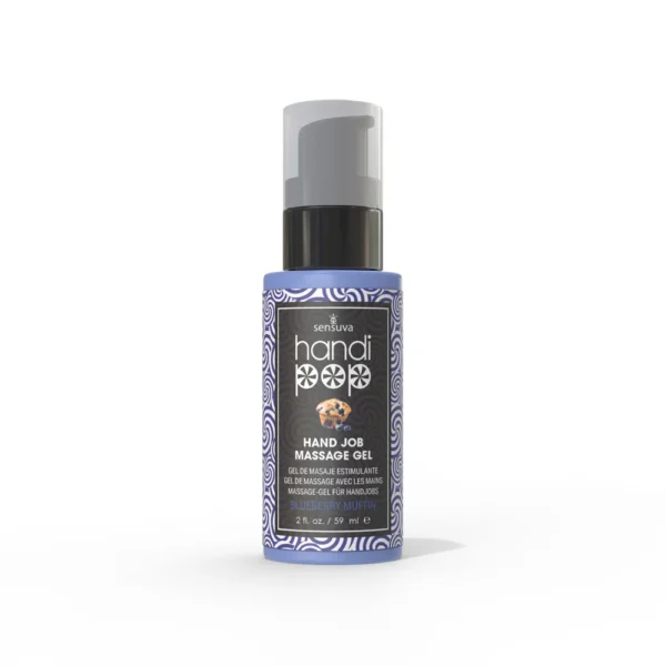 Handipop Edible Hand Job Massage Gel 2 oz - Blueberry Muffin