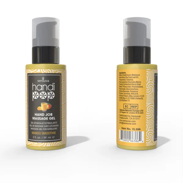 Handipop Edible Hand Job Massage Gel 2 oz - Mango Smoothie