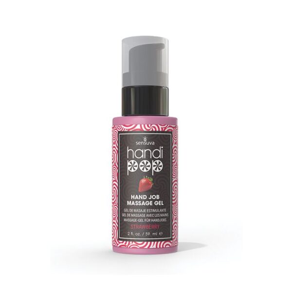 Handipop Edible Hand Job Massage Gel 2 oz - Strawberry