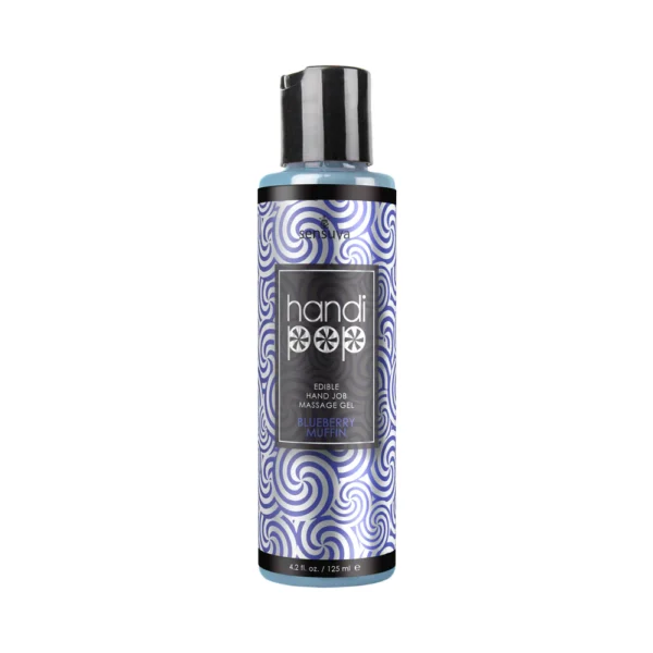 Handipop Edible Hand Job Massage Gel 4 oz - Blueberry Muffin