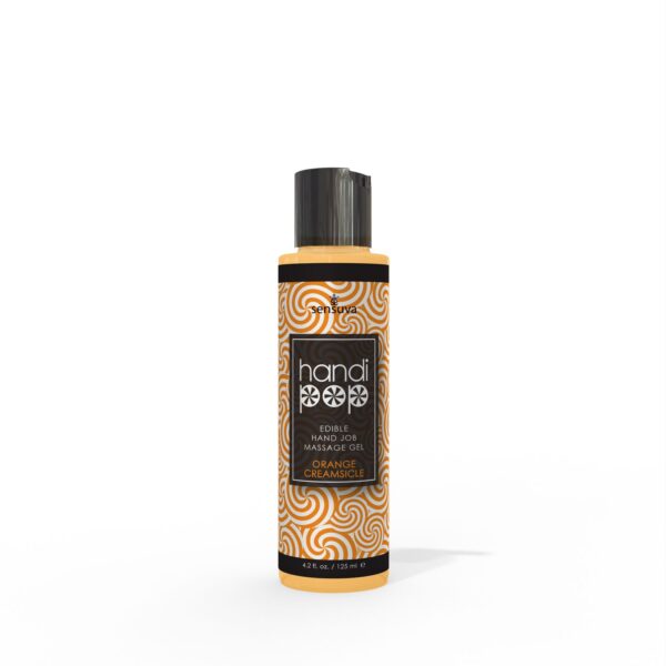 HandiPop Edible Hand Job Massage Gel 4 oz - Orange Creamsicle