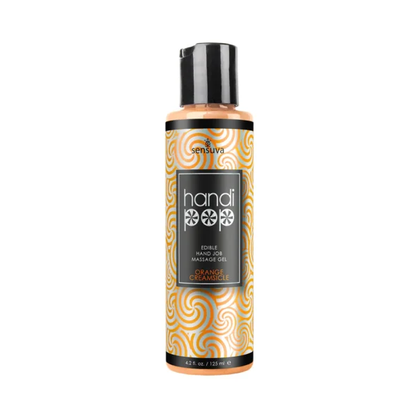 HandiPop Edible Hand Job Massage Gel 4 oz - Orange Creamsicle