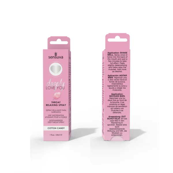 Sensuva Deeply Love You Throat Relaxing Deep Throat Spray - Cotton Candy