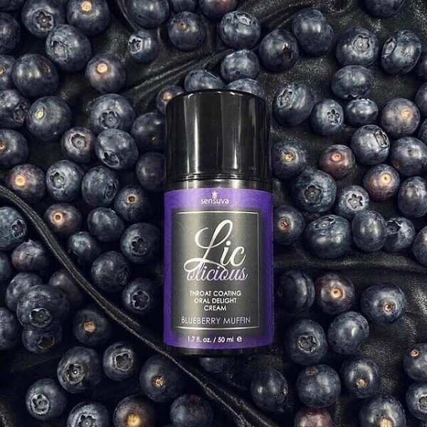 Sensuva Lic-o-licious Throat Coating Blueberry Muffin Oral Delight Cream