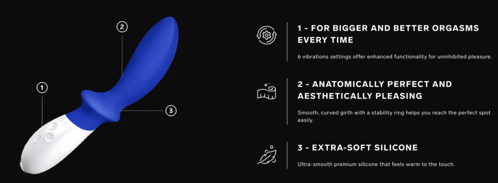 LELO Loki Vibrating Prostate Massager - Highlights