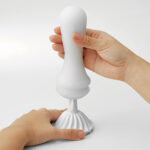 TENGA Flex Vacuum & Spinning Sensations Masturbator - Silky White