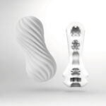 TENGA Flex Vacuum & Spinning Sensations Masturbator - Silky White
