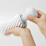 TENGA Flex Vacuum & Spinning Sensations Masturbator - Silky White