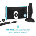b-Vibe Rimming Plug 2 Rotating and Vibrating Remote Control Butt Plug - Black