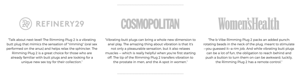 b-Vibe Rimming Plug 2 - Mainstream Magazine Reviews