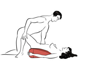 Positions to try with the Liberator Axis Wand Toy Mount Sex Pillow - Heterosexual