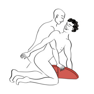Positions to try with the Liberator Axis Wand Toy Mount Sex Pillow - Homosexual