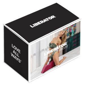 Liberator Wanda Wand Massager Mount Sex Pillow - Merlot - packaging
