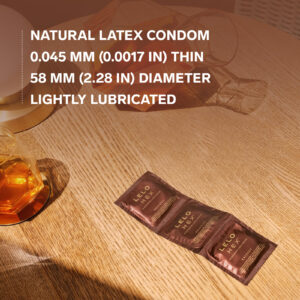 LELO Hex Respect XL Condoms | Natural Latex | 0.045mm thin