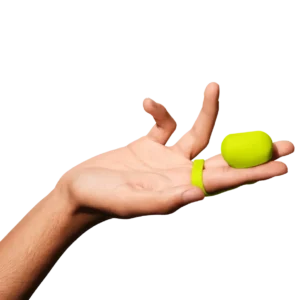Dame Fin Finger Vibrator - Citrus color
