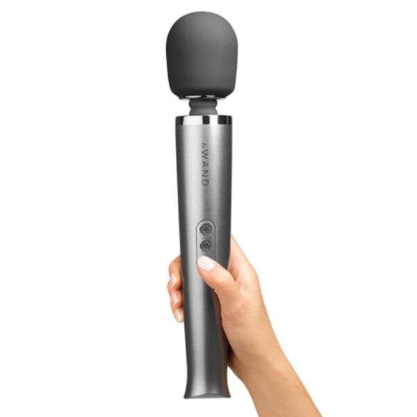 Le Wand Rechargeable Vibrating Wand Massager - Gray