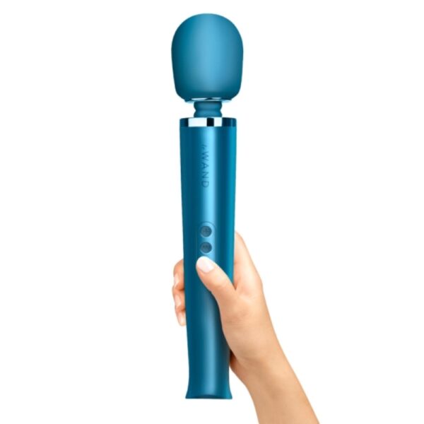 Le Wand Rechargeable Vibrating Wand Massager - Pacific Blue