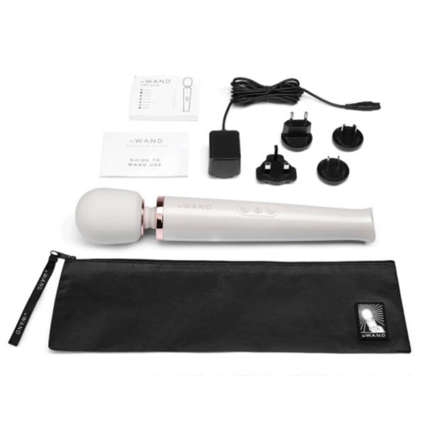 Le Wand Rechargeable Vibrating Wand Massager - Pearl White