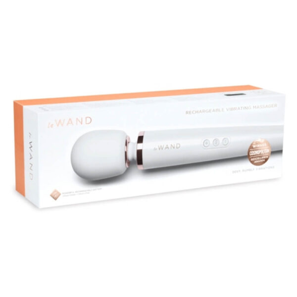 Le Wand Rechargeable Vibrating Wand Massager - Pearl White