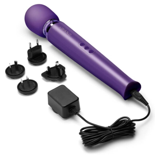 Le Wand Rechargeable Vibrating Wand Massager - Purple