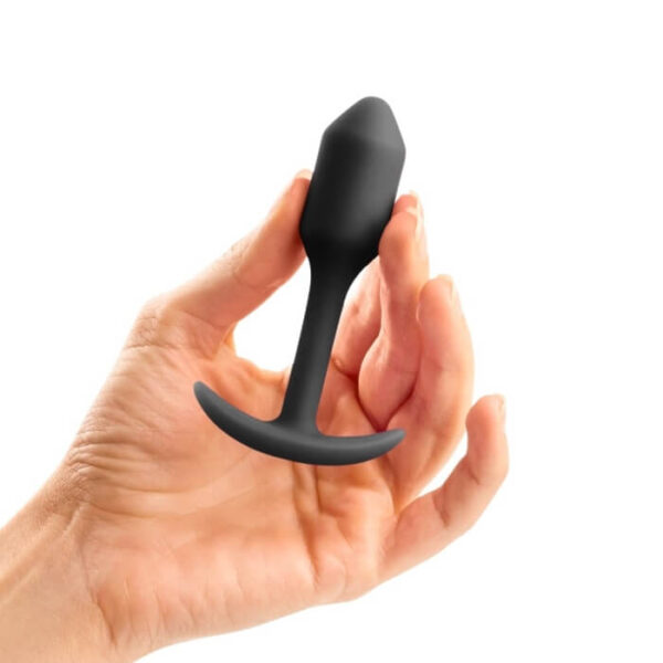 b-Vibe Snug Plug 1 Small Weighted Butt Plug - Black